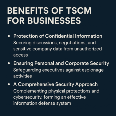 Benefits of TSCM for businesses