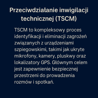 Przeciwdziałanie inwigilacji technicznej (TSCM)